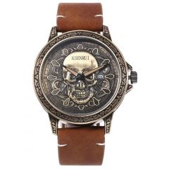 Armbanduhr Skull Totenkopf Antikgold