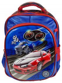 Kinder Rucksack Rennwagen 3D