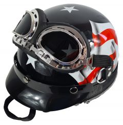 Designer Handtasche Motorradhelm Austria Star Österreichflagge