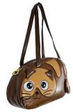 Designer Handtasche Katze Braun