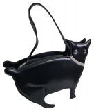 Designer Handtasche Schwarze Katze