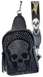 Slingbag Skull Totenkopf - Schultertasche Crossover