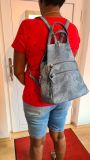 Sensationelle Slingbag Crossover Rucksack Handtaschen-Kombination Jeans