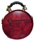 Designer Handtasche mit echter Uhr Rot