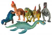 Dinosaurier Familie Bunt - 6 große Figuren